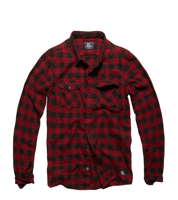 Рубашка Vintage Industries Harley Red Check