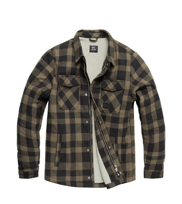 Куртка Vintage Industries Sherpa Beige Check