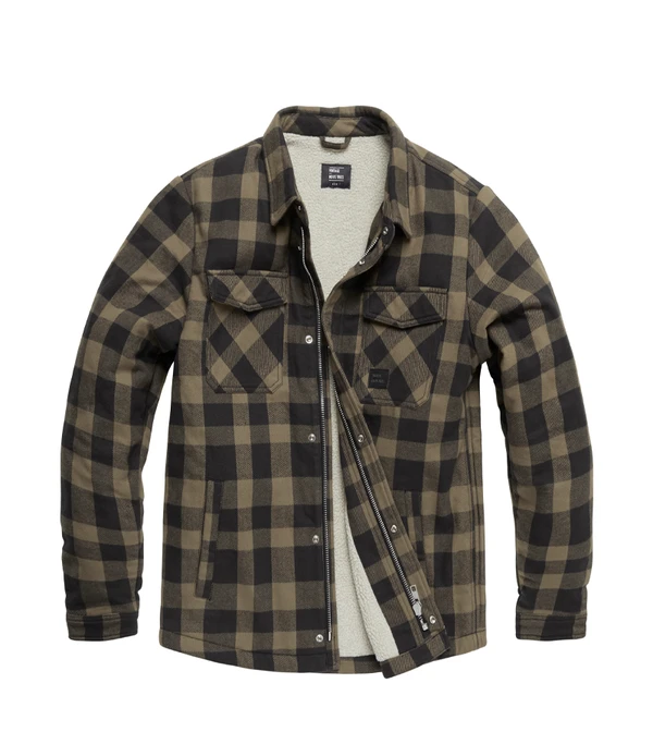 Куртка Vintage Industries Sherpa Beige Check