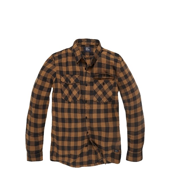 Рубашка Harley Yellow Check Vintage Industries