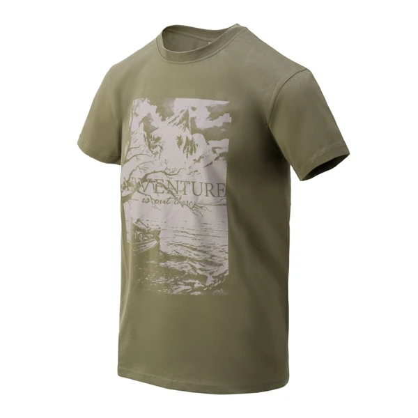 Футболка Adventure Is Out There Olive Green Helikon-Tex TS-AIO-CO-02