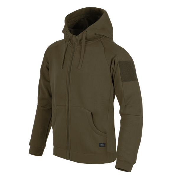 Худи на молнии URBAN TACTICAL HOODIE Lite Green Helikon BL-ULF-CB-82