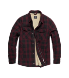 Куртка Vintage Industries Sherpa Burgundy Check