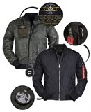 Прочная молния и карманы куртки US MA1 от Mil-Tec