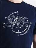 Футболка Компас темно синий Green Pocket GP1