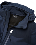 Куртка Softshell Hurricane в темно-синем цвете крупным планом